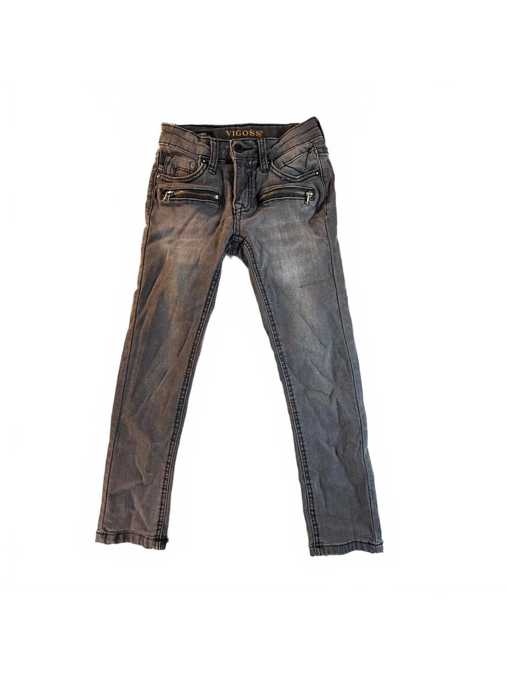 Vigoss The Jagger Skinny Jeans Size 6 Gray Moto Zip Skinny Jeans